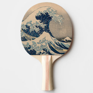 Katsushika Hokusai. Den Underbara vågen av Kanagaw Pingisracket
