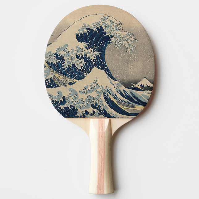 Katsushika Hokusai. Den Underbara vågen av Kanagaw Pingisracket (Framsidan)
