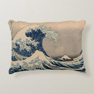 Katsushika Hokusai. Den Underbara vågen av Kanagaw Prydnadskudde