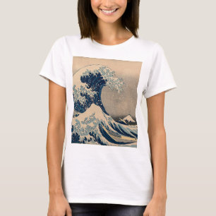 Katsushika Hokusai. Den Underbara vågen av Kanagaw T Shirt