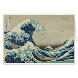 Katsushika Hokusai: Den Underbara vågen vid Kanaga Hälsningskort