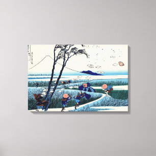 Katsushika Hokusai - Ejiri i provinsen Suruga Canvastryck