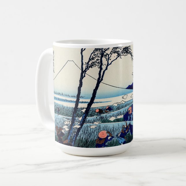 Katsushika Hokusai-Ejiri i Suruga-provinsen Kaffemugg (Framsida vänster)