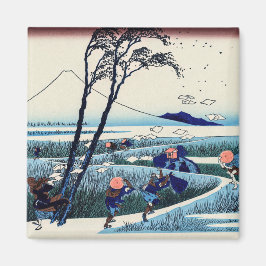 Katsushika Hokusai-Ejiri i Suruga-provinsen Magnet