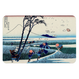 Katsushika Hokusai-Ejiri i Suruga-provinsen Magnet