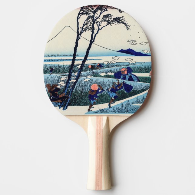 Katsushika Hokusai-Ejiri i Suruga-provinsen Pingisracket (Framsidan)