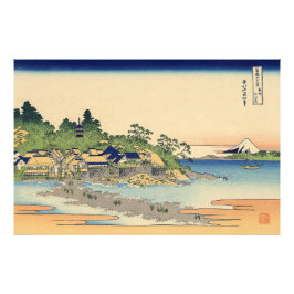 Katsushika Hokusai Enoshima i Sagamiprovinsen Fototryck