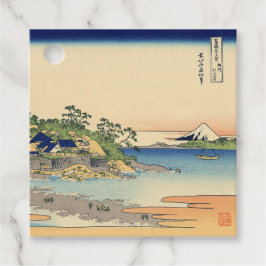 Katsushika Hokusai Enoshima i Sagamiprovinsen Gåvor Etiketter