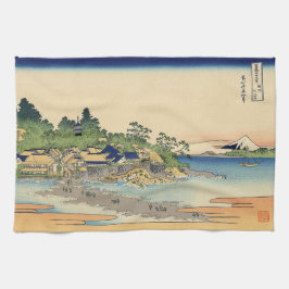 Katsushika Hokusai Enoshima i Sagamiprovinsen Kökshandduk