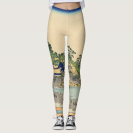 Katsushika Hokusai Enoshima i Sagamiprovinsen Leggings