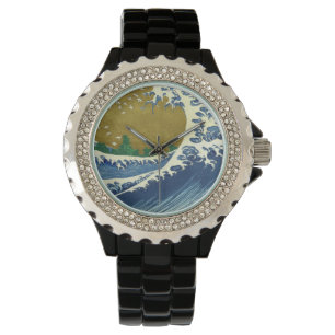 Katsushika Hokusai - ett kulört stort vinkar Armbandsur