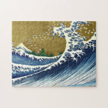 Katsushika Hokusai - Färgad Big Wave