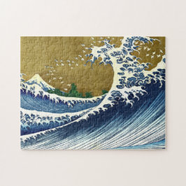 Katsushika Hokusai - Färgad Big Wave Pussel