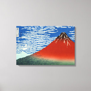 Katsushika Hokusai - Fint väder, klar morgon Canvastryck