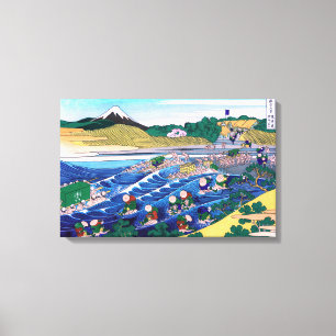 Katsushika Hokusai - Fuji från Kanaya på Tokaido Canvastryck