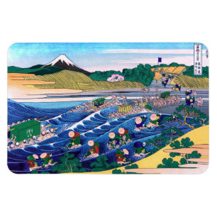 Katsushika Hokusai - Fuji från Kanaya på Tokaido Magnet