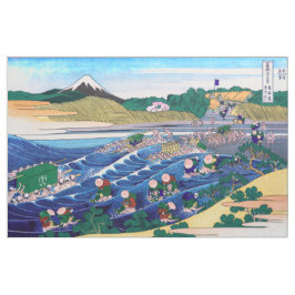 Katsushika Hokusai - Fuji från Kanaya på Tokaido Tyg