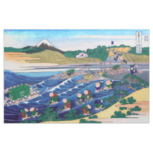 Katsushika Hokusai - Fuji från Kanaya på Tokaido Tyg