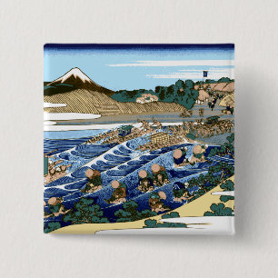 Katsushika Hokusai Fuji sett från Kanaya Knapp