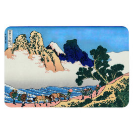 Katsushika Hokusai - Fujis rygg, floden Minobu Magnet
