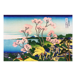 Katsushika Hokusai - Gotenyama, Tokaido, Shinagawa Fototryck