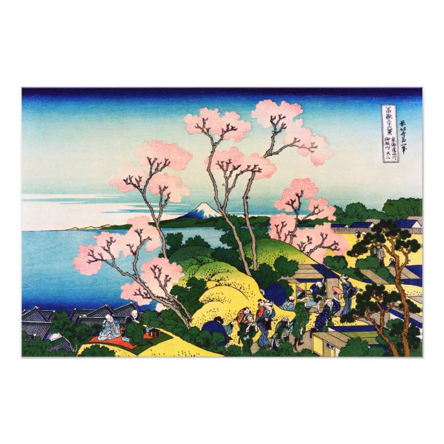 Katsushika Hokusai - Gotenyama, Tokaido, Shinagawa Fototryck (Framsidan)