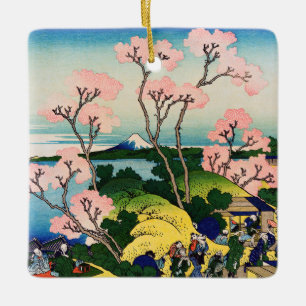 Katsushika Hokusai - Gotenyama, Tokaido, Shinagawa Julgransprydnad Keramik