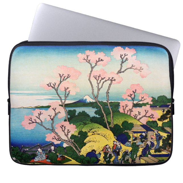 Katsushika Hokusai - Gotenyama, Tokaido, Shinagawa Laptop Fodral (Framsidan)