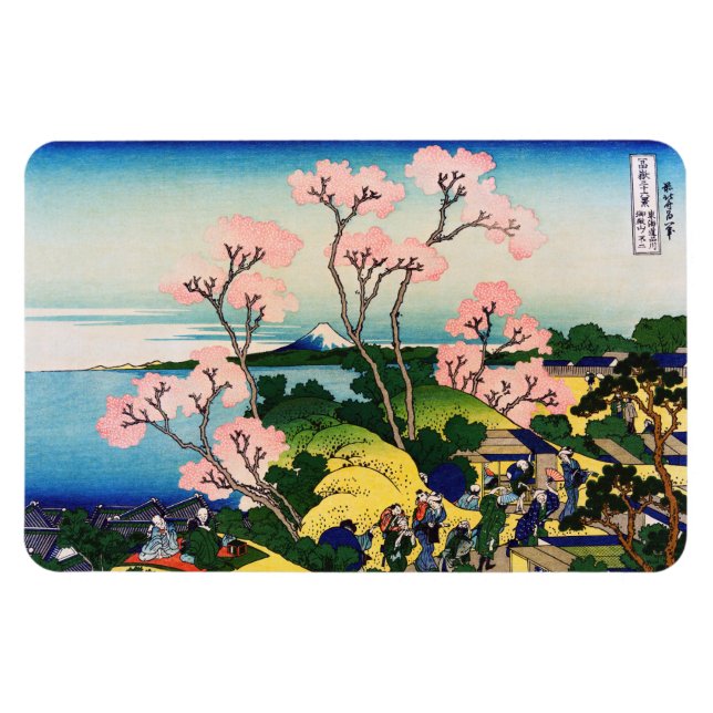 Katsushika Hokusai - Gotenyama, Tokaido, Shinagawa Magnet (Horisontell)