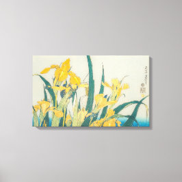 Katsushika Hokusai - Grashopper och Iris Canvastryck