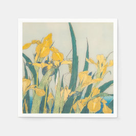 Katsushika Hokusai - Grashopper och Iris Pappersservett