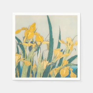 Katsushika Hokusai - Grashopper och Iris Pappersservett