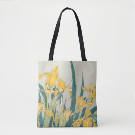 Katsushika Hokusai - Grashopper och Iris Tygkasse