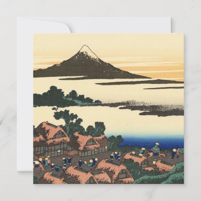 Katsushika Hokusai  Gryning i Kai-provinsen (Framsida)