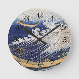 Katsushika Hokusai. Havsvågor Rund Klocka