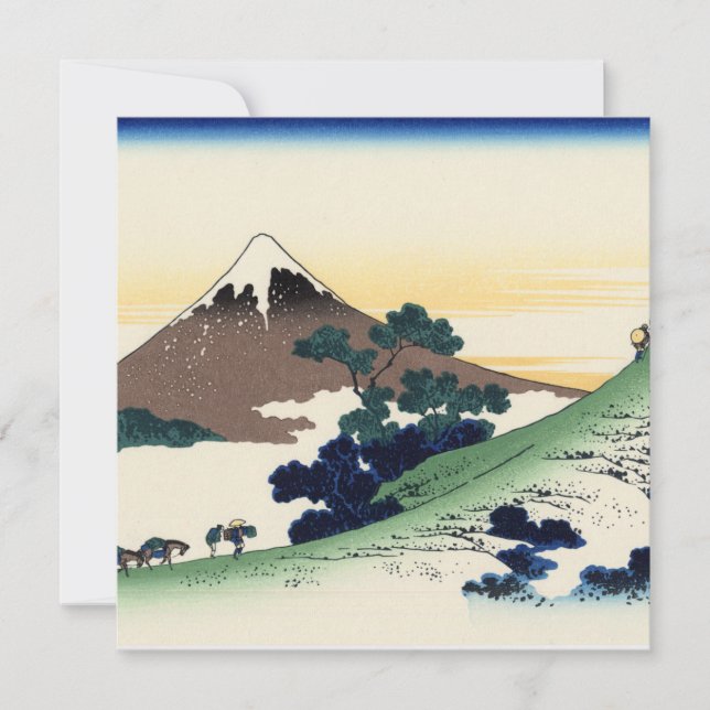 Katsushika Hokusai. Inume Pass in Kai Provinc (Framsida)