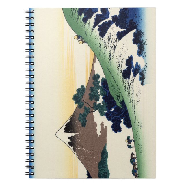 Katsushika Hokusai. Inume Pass in Kai Provinc Anteckningsbok (Framsidan)