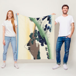 Katsushika Hokusai. Inume Pass in Kai Provinc Fleecefilt