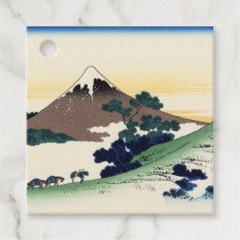 Katsushika Hokusai. Inume Pass in Kai Provinc Gåvor Etiketter