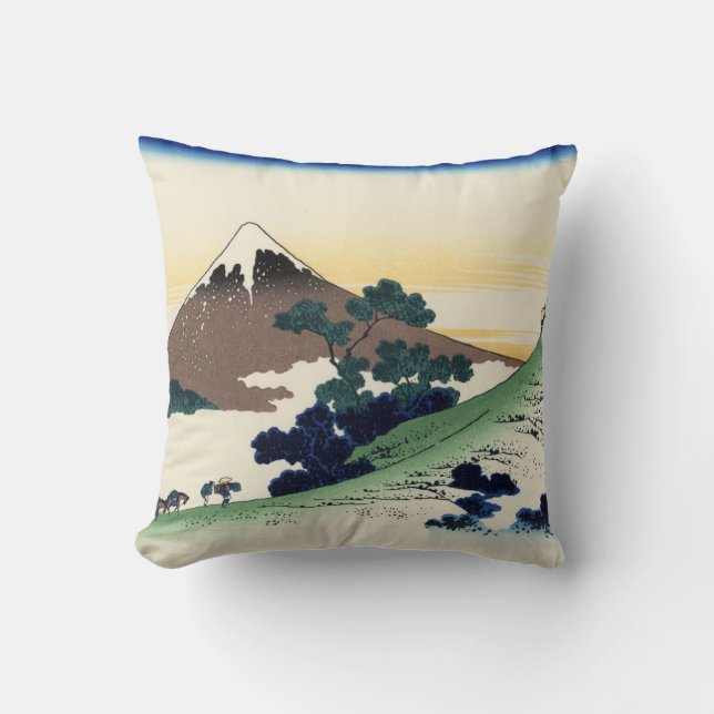 Katsushika Hokusai. Inume Pass in Kai Provinc Kudde (Framsida)