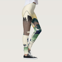 Katsushika Hokusai. Inume Pass in Kai Provinc Leggings