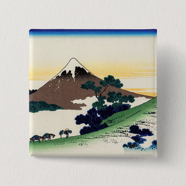 Katsushika Hokusai - Inume pass, Kai-provinsen Knapp (Framsida)