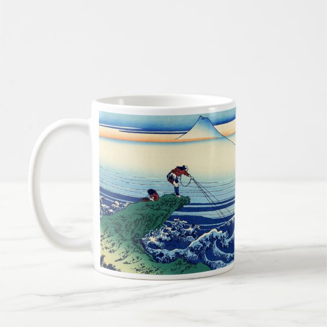 Katsushika Hokusai - Kajikazawa i Kai-provinsen Kaffemugg (Vänster)