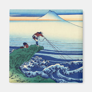 Katsushika Hokusai - Kajikazawa i Kai-provinsen Magnet