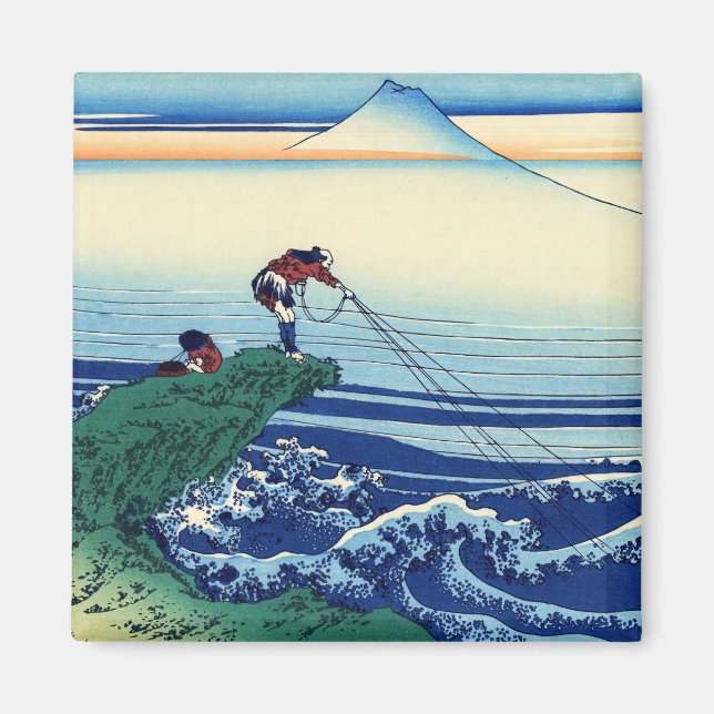 Katsushika Hokusai - Kajikazawa i Kai-provinsen Magnet (Framsidan)