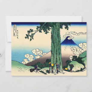 Katsushika Hokusai - Mishima Pass i provinsen Kai Tack Kort