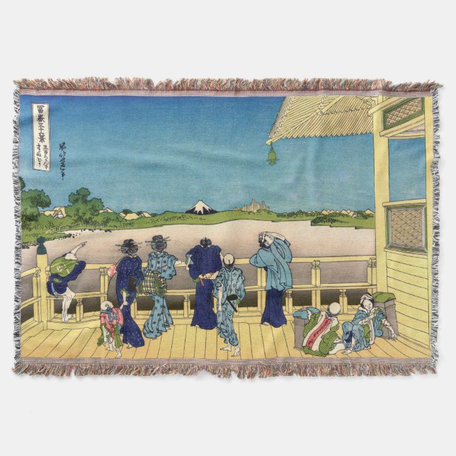 Katsushika Hokusai - Sazai hall, Temple 500 Rakan Filt (Framsidan)