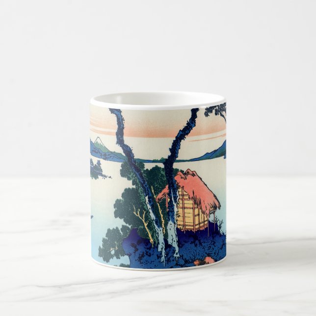 Katsushika Hokusai - Sjö Suwa i provinsen Shinano Kaffemugg (Center)