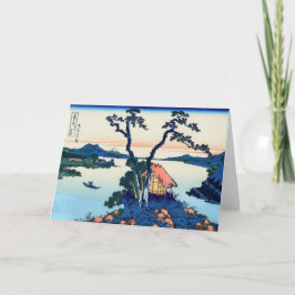 Katsushika Hokusai - Sjö Suwa i provinsen Shinano Kort