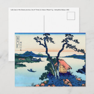 Katsushika Hokusai - Sjö Suwa i provinsen Shinano Vykort